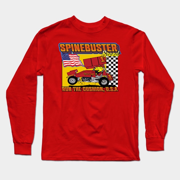 Run The Cushion USA Long Sleeve T-Shirt by Spinebuster Brand